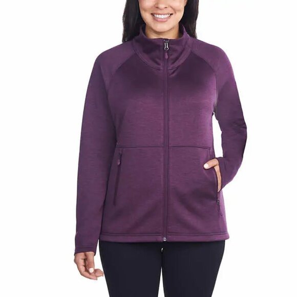 NWOT Kirkland Signature Full Zip Fleece Jacket | Purple - Picture 1 of 6